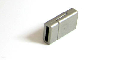 Magnetverschluss flach 10mm platin matt